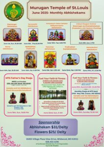 Monthly Abishekam for Any 4 Deities 