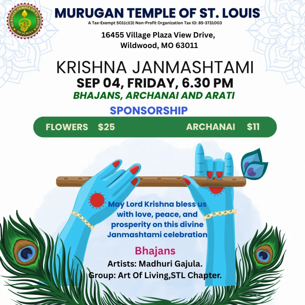 Krishna Janmastami( 6.30 PM, Fri, Sep 04, 2026 )
